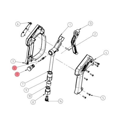 Spare parts kit for spray gun ST-2300FS,EasywashFS