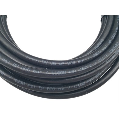 TP HSchlauch-Meterware NW6 300 bar Schwarz FLEXY