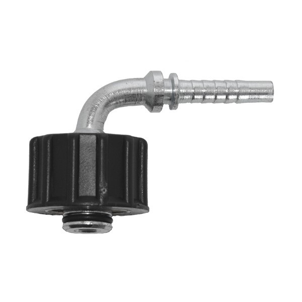 Crimp nipple angle 90° DN6 M22 F -  K 