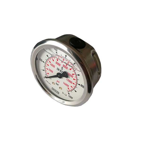 Manometer DN 63 - 1000 bar 1/4" M Back