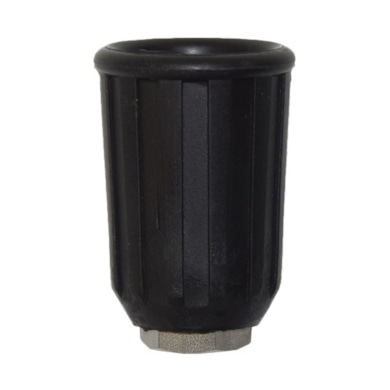Nakrętka mocowania dyszy 1/4 F inox-guma-czarny