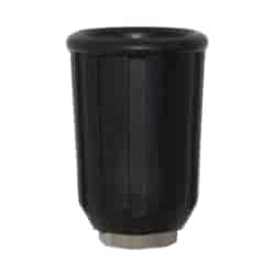 Nakrętka mocowania dyszy 1/4 F inox-guma-czarny