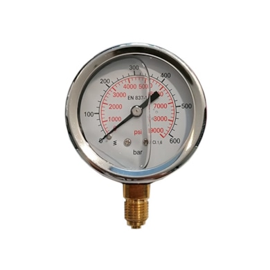 Pressure gauge DN 63 - 600 bar 1/4  M Side