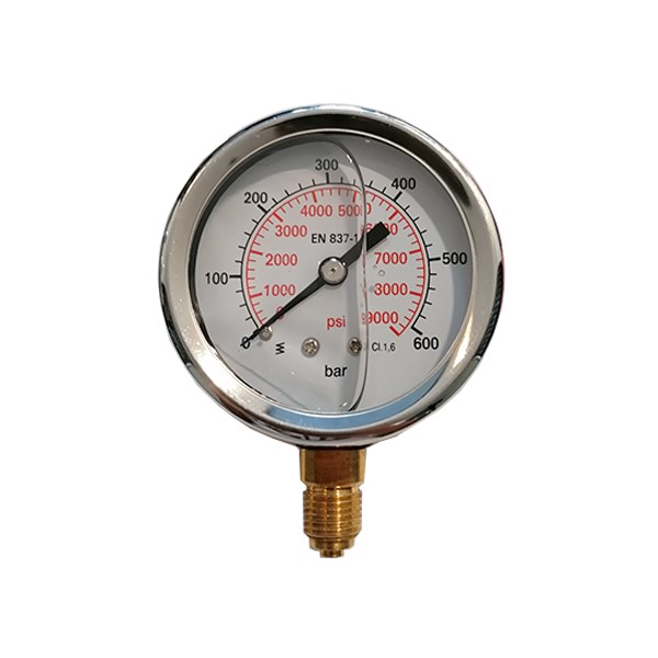 Manometer NW 63 - 600 bar 1/4  AG ausgang unten